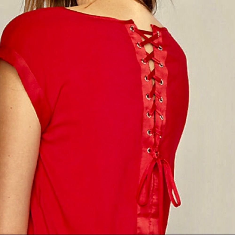 Express Lace Up Gramercy Top